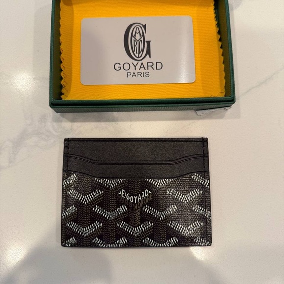 Goyard Black and Gray Card Wallet - Picture 1 of 3